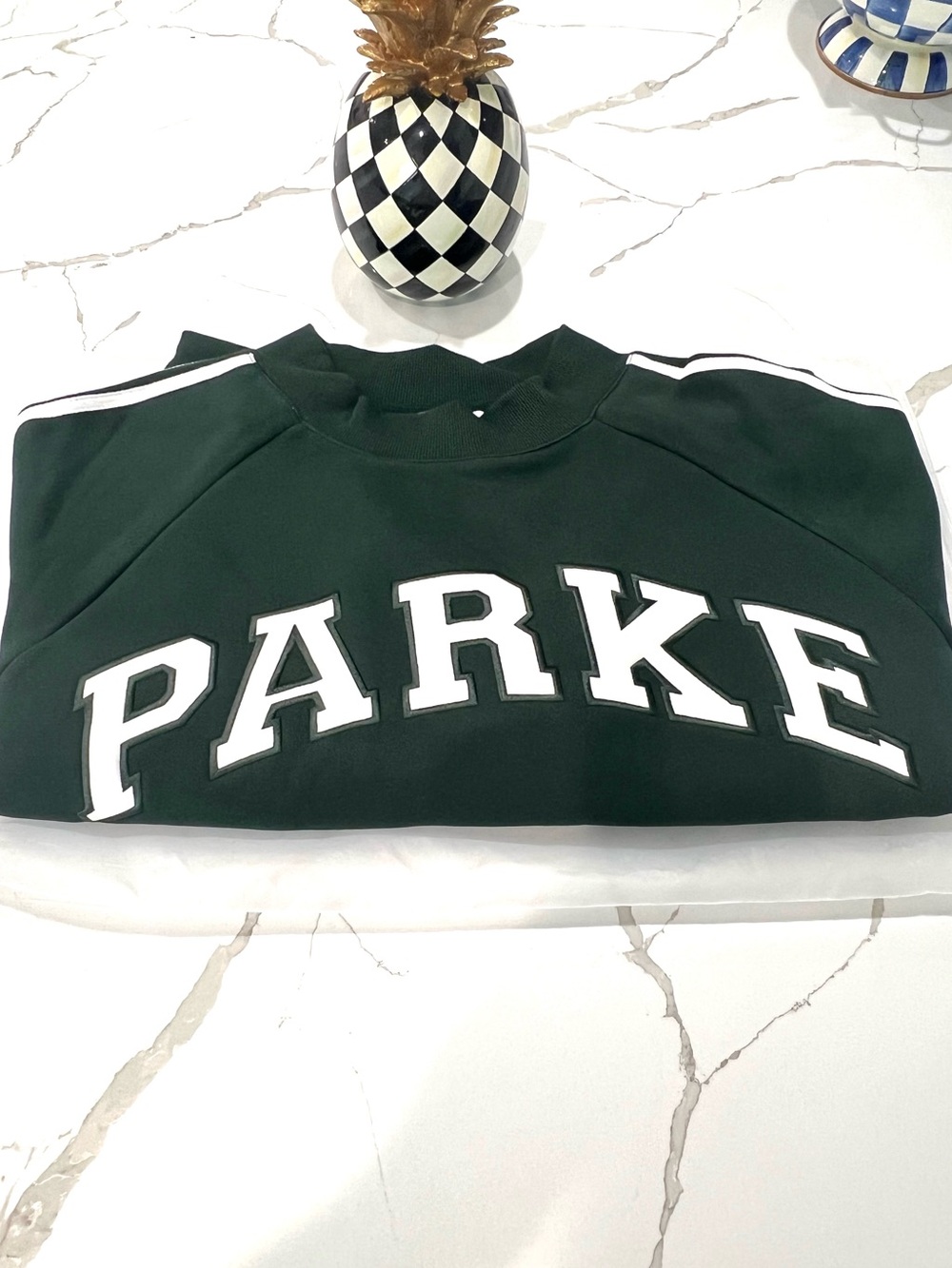 NWT PARKE SPORT STRIPE MOCKNECK